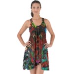 Somewhere Near Oblivion Nightmares Acid Colors Psychedelic Show Some Back Chiffon Dress