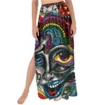 Somewhere Near Oblivion Nightmares Acid Colors Psychedelic Maxi Chiffon Tie-Up Sarong
