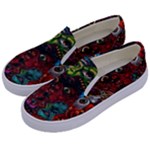Somewhere Near Oblivion Nightmares Acid Colors Psychedelic Kids  Canvas Slip Ons