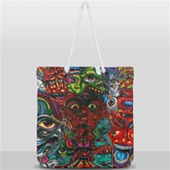 Full Print Rope Handle Tote (Large) 