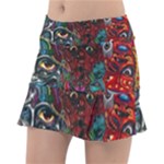Somewhere Near Oblivion Nightmares Acid Colors Psychedelic Classic Tennis Skirt