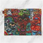 Somewhere Near Oblivion Nightmares Acid Colors Psychedelic Canvas Cosmetic Bag (XXL)