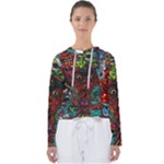 Somewhere Near Oblivion Nightmares Acid Colors Psychedelic Women s Slouchy Sweat