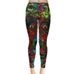 Somewhere Near Oblivion Nightmares Acid Colors Psychedelic Inside Out Leggings