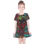 Somewhere Near Oblivion Nightmares Acid Colors Psychedelic Kids  Simple Cotton Dress