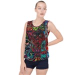 Somewhere Near Oblivion Nightmares Acid Colors Psychedelic Bubble Hem Chiffon Tank Top