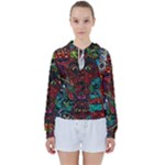 Somewhere Near Oblivion Nightmares Acid Colors Psychedelic Women s Tie Up Sweat
