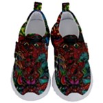 Somewhere Near Oblivion Nightmares Acid Colors Psychedelic Kids  Velcro No Lace Shoes
