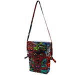 Somewhere Near Oblivion Nightmares Acid Colors Psychedelic Folding Shoulder Bag