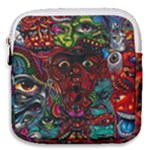 Somewhere Near Oblivion Nightmares Acid Colors Psychedelic Mini Square Pouch