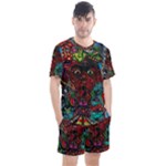 Somewhere Near Oblivion Nightmares Acid Colors Psychedelic Men s Mesh T-Shirt and Shorts Set