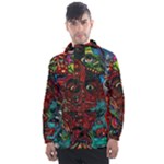 Somewhere Near Oblivion Nightmares Acid Colors Psychedelic Men s Front Pocket Pullover Windbreaker
