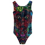 Somewhere Near Oblivion Nightmares Acid Colors Psychedelic Kids  Cut-Out Back One Piece Swimsuit