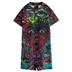 Somewhere Near Oblivion Nightmares Acid Colors Psychedelic Kids  Boyleg Half Suit Swimwear