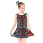 Somewhere Near Oblivion Nightmares Acid Colors Psychedelic Kids  Skater Dress Swimsuit