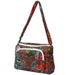 Somewhere Near Oblivion Nightmares Acid Colors Psychedelic Front Pocket Crossbody Bag