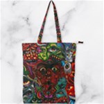 Somewhere Near Oblivion Nightmares Acid Colors Psychedelic Double Zip Up Tote Bag