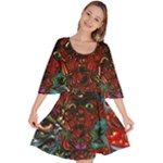Somewhere Near Oblivion Nightmares Acid Colors Psychedelic Velour Kimono Dress