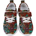 Somewhere Near Oblivion Nightmares Acid Colors Psychedelic Kids  Velcro Strap Shoes