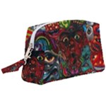 Somewhere Near Oblivion Nightmares Acid Colors Psychedelic Wristlet Pouch Bag (Large)