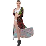 Somewhere Near Oblivion Nightmares Acid Colors Psychedelic Maxi Chiffon Beach Wrap