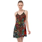 Somewhere Near Oblivion Nightmares Acid Colors Psychedelic Summer Time Chiffon Dress