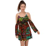 Somewhere Near Oblivion Nightmares Acid Colors Psychedelic Boho Dress
