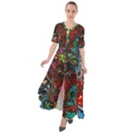 Somewhere Near Oblivion Nightmares Acid Colors Psychedelic Waist Tie Boho Maxi Dress