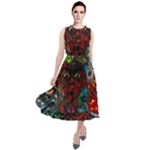 Somewhere Near Oblivion Nightmares Acid Colors Psychedelic Round Neck Boho Dress