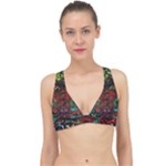 Somewhere Near Oblivion Nightmares Acid Colors Psychedelic Classic Banded Bikini Top