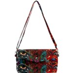 Somewhere Near Oblivion Nightmares Acid Colors Psychedelic Removable Strap Clutch Bag