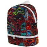 Somewhere Near Oblivion Nightmares Acid Colors Psychedelic Zip Bottom Backpack