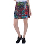 Somewhere Near Oblivion Nightmares Acid Colors Psychedelic Tennis Skirt