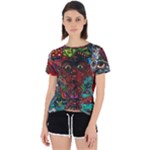 Somewhere Near Oblivion Nightmares Acid Colors Psychedelic Open Back Sport T-Shirt