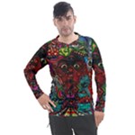Somewhere Near Oblivion Nightmares Acid Colors Psychedelic Men s Pique Long Sleeve T-Shirt