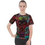 Somewhere Near Oblivion Nightmares Acid Colors Psychedelic Women s Sport Raglan T-Shirt
