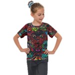 Somewhere Near Oblivion Nightmares Acid Colors Psychedelic Kids  Mesh Piece T-Shirt