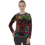 Somewhere Near Oblivion Nightmares Acid Colors Psychedelic Women s Long Sleeve Raglan T-Shirt