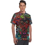 Somewhere Near Oblivion Nightmares Acid Colors Psychedelic Men s Polo T-Shirt
