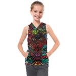 Somewhere Near Oblivion Nightmares Acid Colors Psychedelic Kids  Sleeveless Hoodie