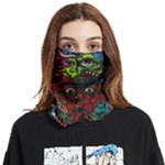 Somewhere Near Oblivion Nightmares Acid Colors Psychedelic Face Covering Bandana (Two Sides)