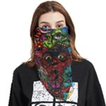 Somewhere Near Oblivion Nightmares Acid Colors Psychedelic Face Covering Bandana (Triangle)