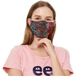 Somewhere Near Oblivion Nightmares Acid Colors Psychedelic Fitted Cloth Face Mask (Adult)