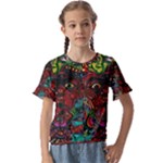 Somewhere Near Oblivion Nightmares Acid Colors Psychedelic Kids  Cuff Sleeve Scrunch Bottom T-Shirt
