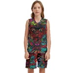 Somewhere Near Oblivion Nightmares Acid Colors Psychedelic Kids  Basketball Mesh Set