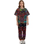 Somewhere Near Oblivion Nightmares Acid Colors Psychedelic Kids  T-Shirt and Pants Sports Set