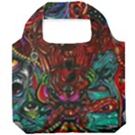 Somewhere Near Oblivion Nightmares Acid Colors Psychedelic Foldable Grocery Recycle Bag