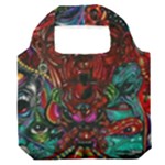 Somewhere Near Oblivion Nightmares Acid Colors Psychedelic Premium Foldable Grocery Recycle Bag