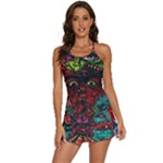 Somewhere Near Oblivion Nightmares Acid Colors Psychedelic 2-in-1 Flare Activity Dress