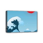 Minimalism Great Wave Off Kanagawa Mini Canvas 6  x 4  (Stretched)